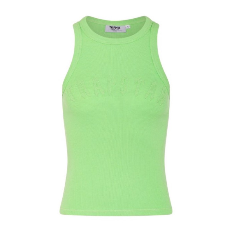 Green Women\'s Trapstar Irongate Vest Top Australia | JM84-819