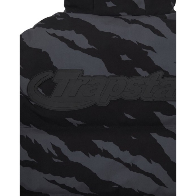 Grey Camo Men's Trapstar Hyperdrive Technical Puffer Outerwear Australia | KT84-736