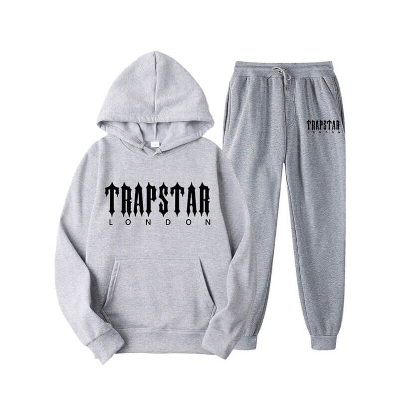 Grey Men\'s Trapstar Fleece London Tracksuit Australia | JN42-267