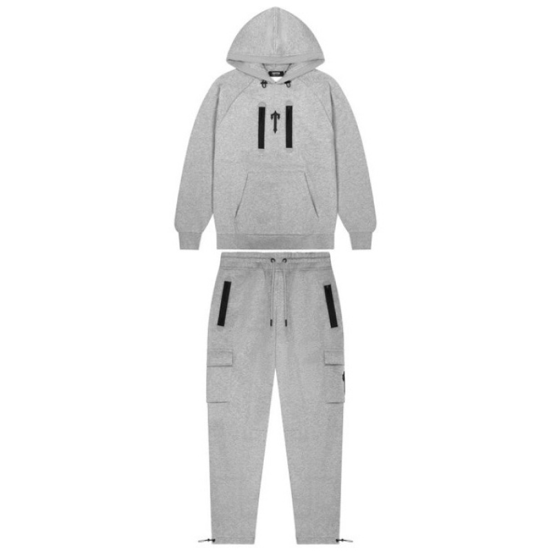 Grey Men's Trapstar Irongate T Trap Fleece Hoodie Australia | SL12-901