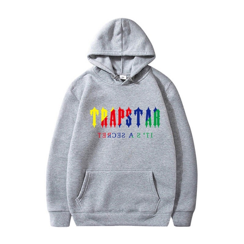 Grey Men\'s Trapstar It’s A Secret Hoodie Australia | UM08-018