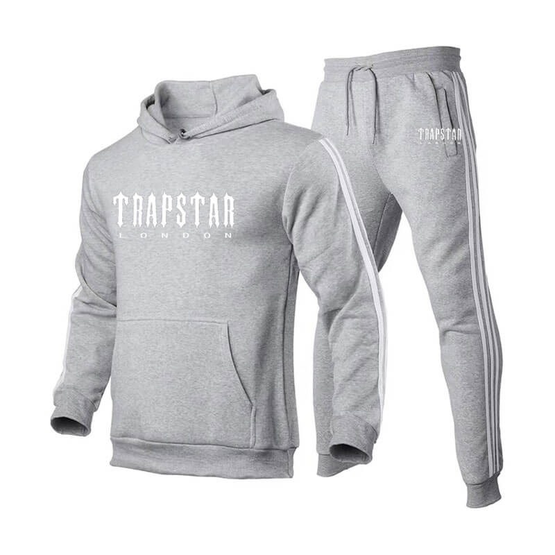 Grey Men\'s Trapstar London Printed New Winter Tracksuit Australia | QH00-825