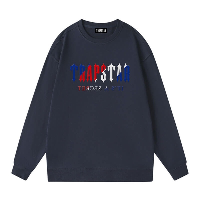 NavyBlue Men\'s Trapstar Crewneck It’s A Secret Galaxy Sweatshirts Australia | PD03-053