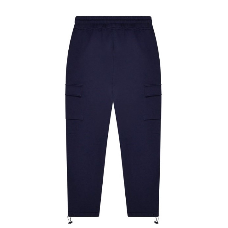 Navy Men's Trapstar Irongate T Trap Fleece Bottoms Pants Australia | GV14-412