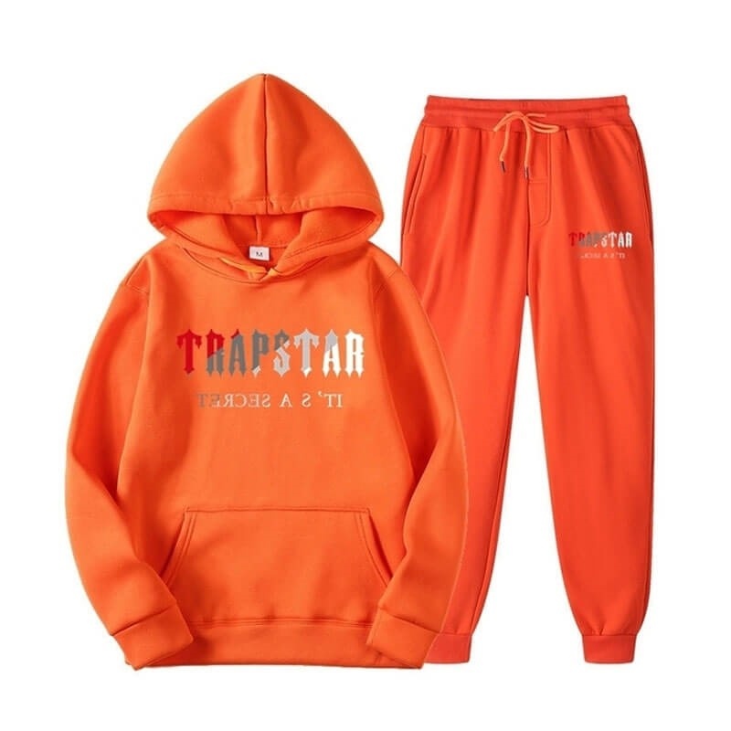 Orange Men\'s Trapstar Orange It\'s A Secret Set Tracksuit Australia | MJ32-321