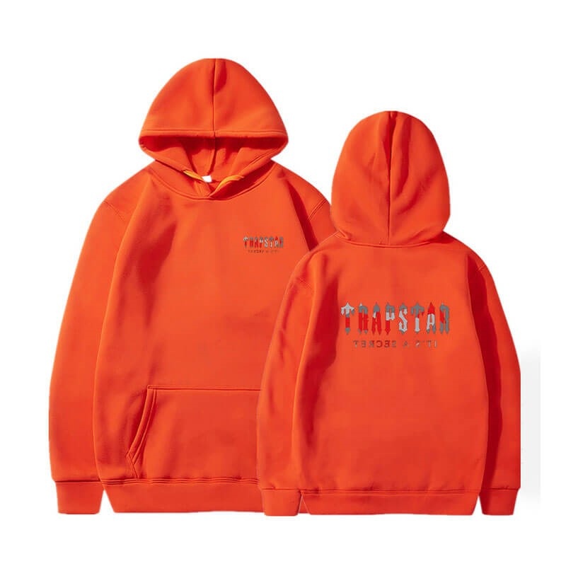 Orange Men\'s Trapstar Wild West Its a Secret Hoodie Australia | CU50-767