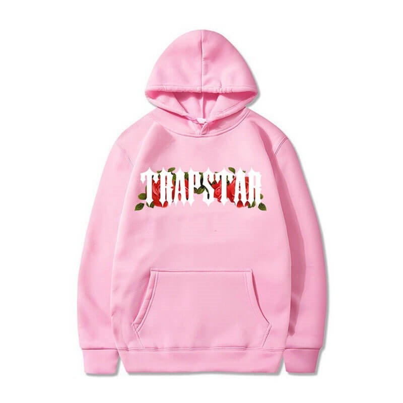 Pink Men\'s Trapstar Long Sleeve Hoodie Australia | EX49-379