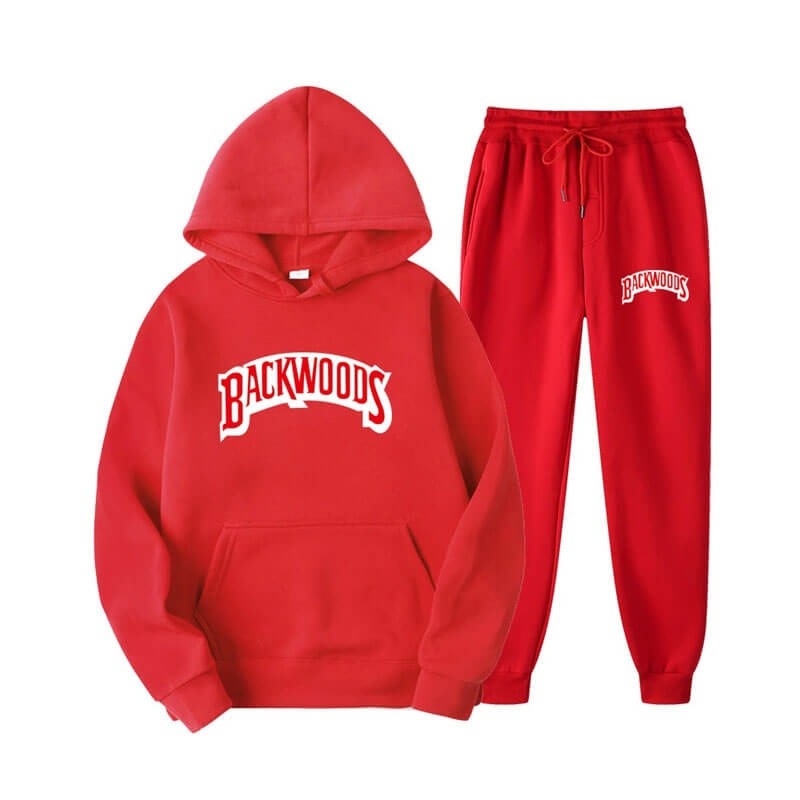 Red Men\'s Trapstar Backwoods Tracksuit Australia | AX58-786