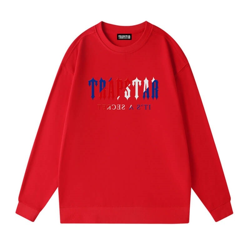 Red Men\'s Trapstar Crewneck It’s A Secret Galaxy Sweatshirts Australia | SY72-676