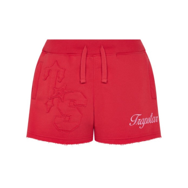 Red Women\'s Trapstar TS-Star Shorts Australia | FS87-759