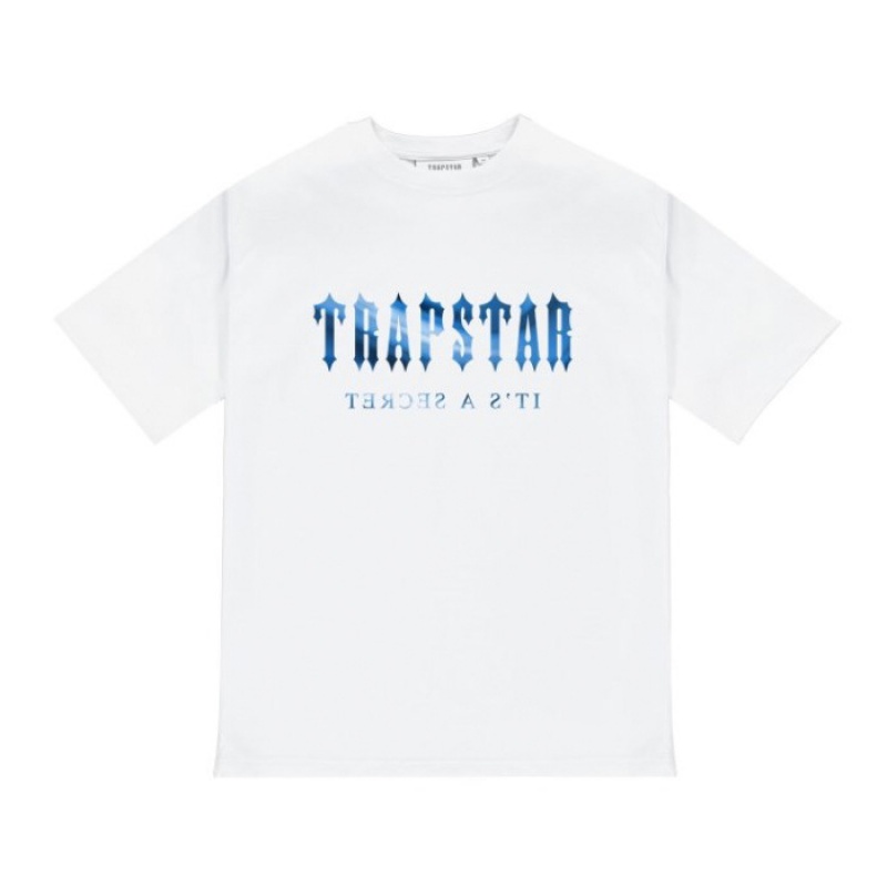 White Men\'s Trapstar Decoded Tee T Shirts Australia | KM85-045