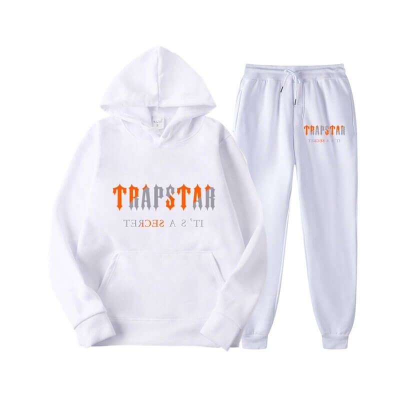 White Men\'s Trapstar Fleece It\'s Secret Tracksuit Australia | VU24-815