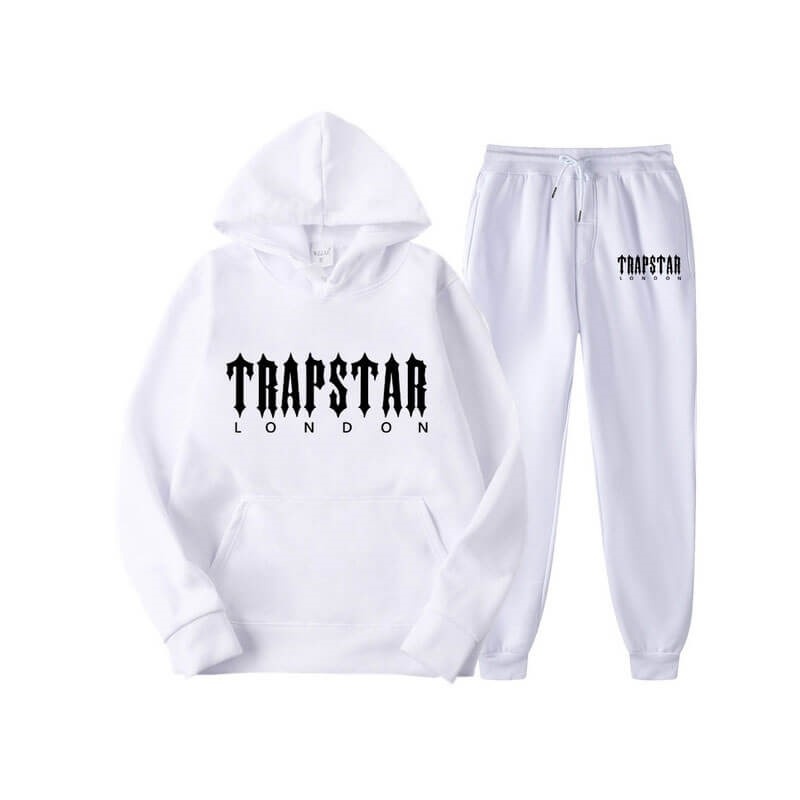 White Men\'s Trapstar Fleece London Tracksuit Australia | SR73-966