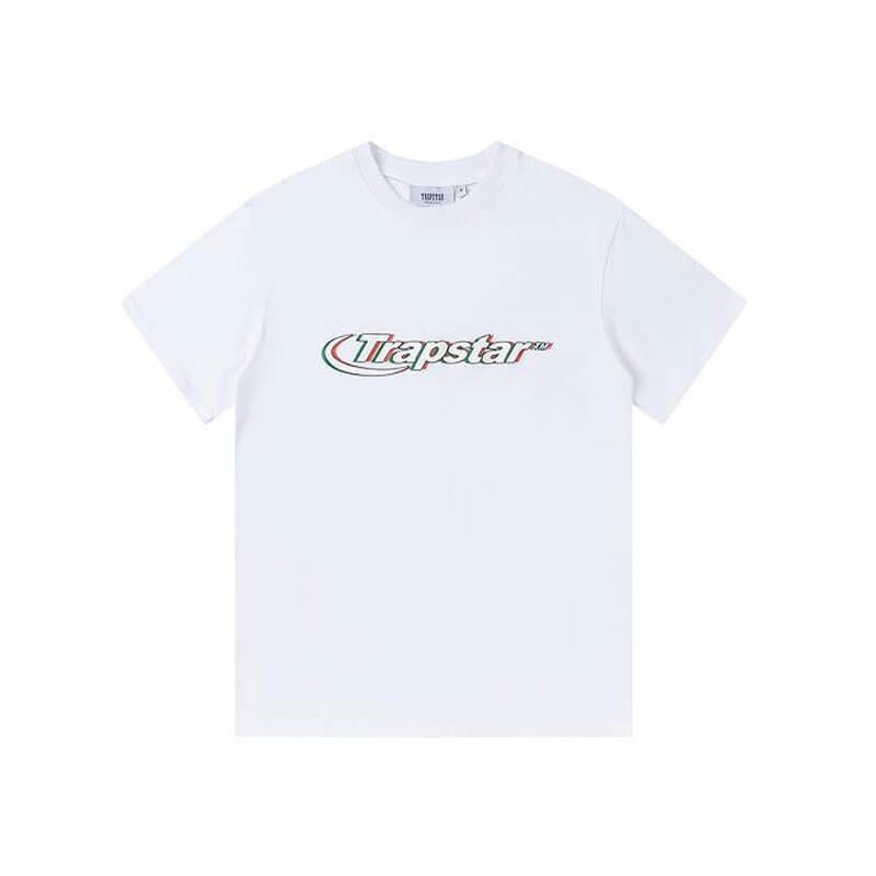 White Men\'s Trapstar Ghost Letter Logo Print T Shirts Australia | RP43-840