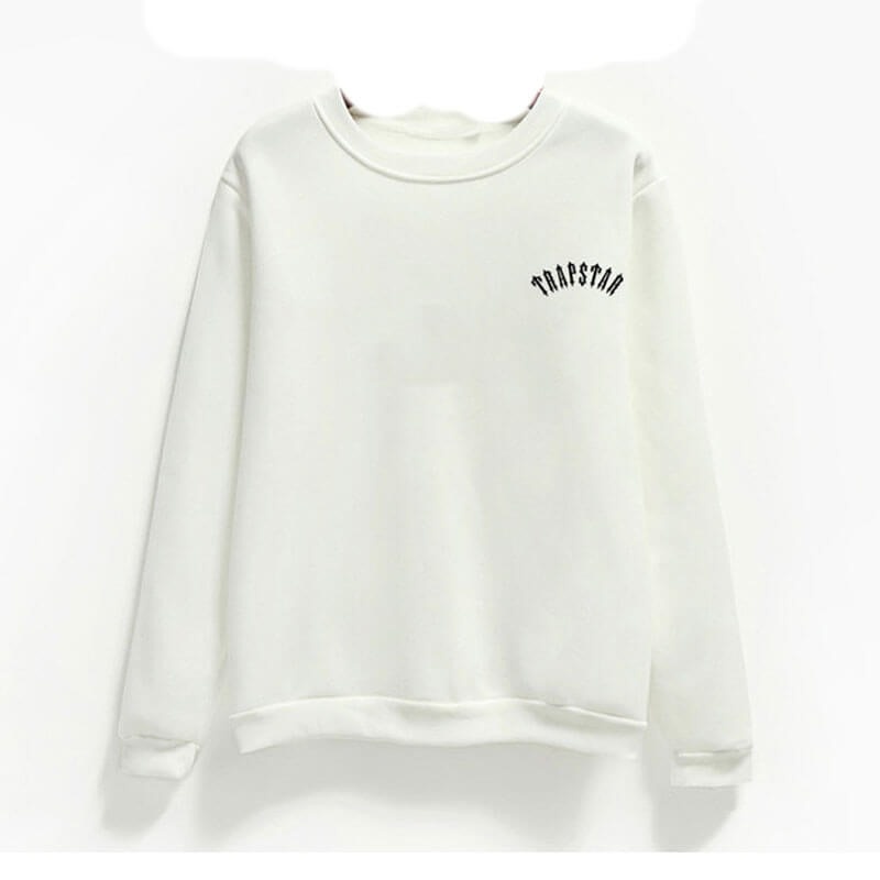 White Men\'s Trapstar Logo Sweatshirts Australia | TU38-458