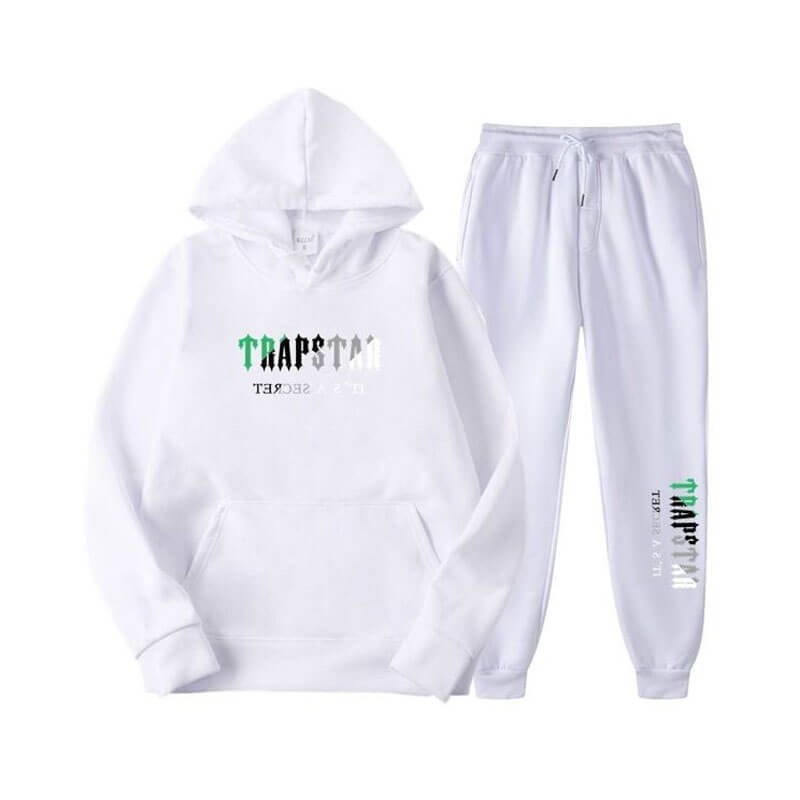 White Men\'s Trapstar Printed Autumn Winter Warm Sportswear Tracksuit Australia | NL86-286