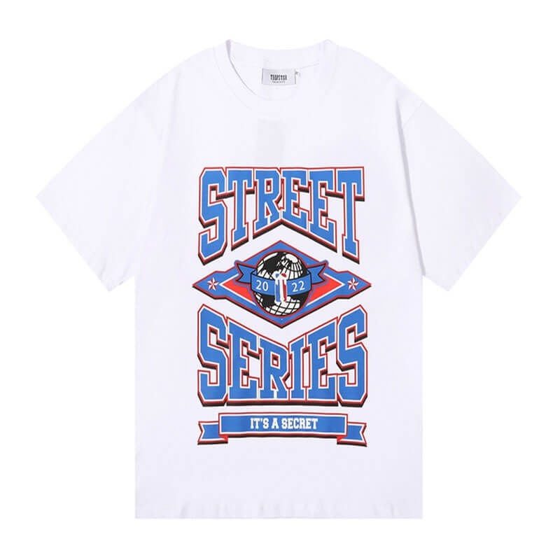 White Men\'s Trapstar Rainbow Street Series Tee T Shirts Australia | HI04-942