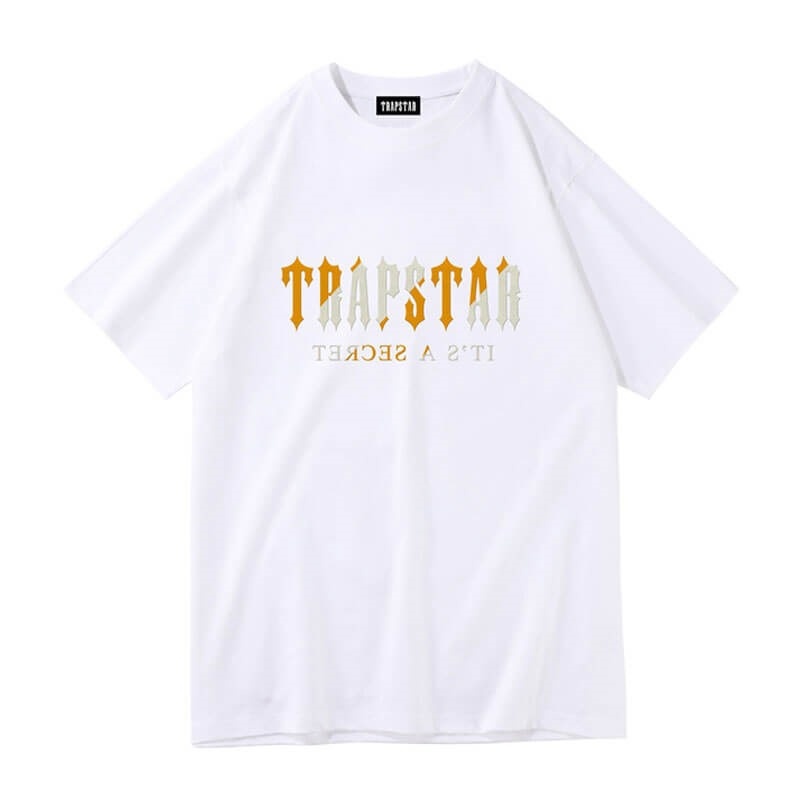 White Men\'s Trapstar Shinning Galaxy its a Secret T Shirts Australia | EP18-120