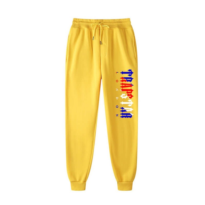 Yellow Men\'s Trapstar Fleece London Shining Pants Australia | WF74-730