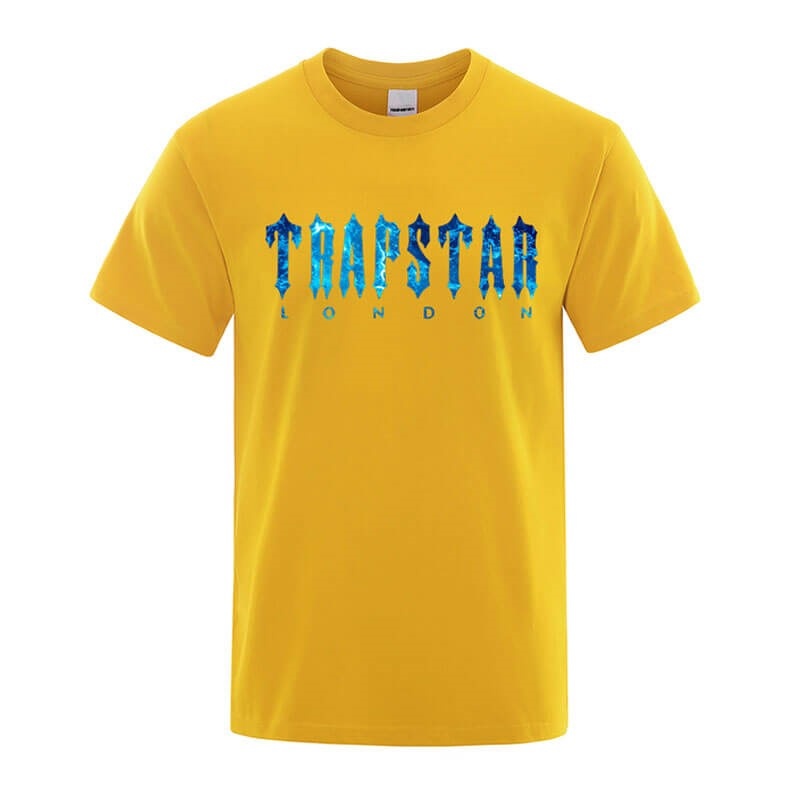 Yellow Men\'s Trapstar London Chenille Tee T Shirts Australia | UV25-570