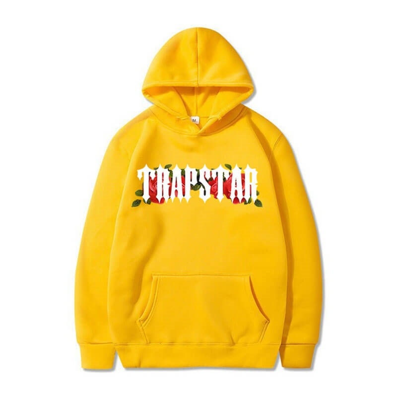 Yellow Men\'s Trapstar Long Sleeve Hoodie Australia | WE74-504