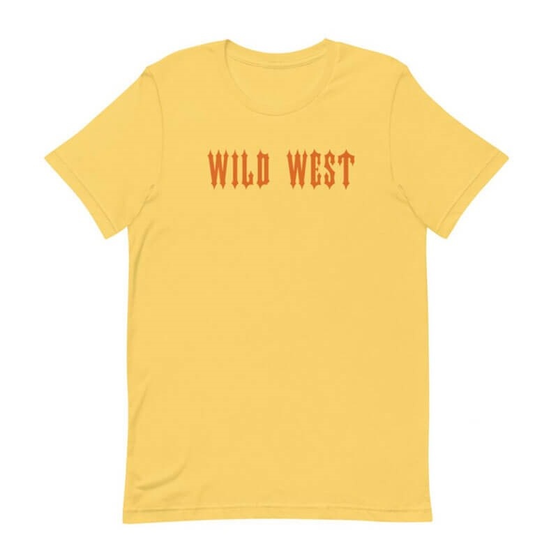 Yellow Men\'s Trapstar Wild West T Shirts Australia | FP64-420