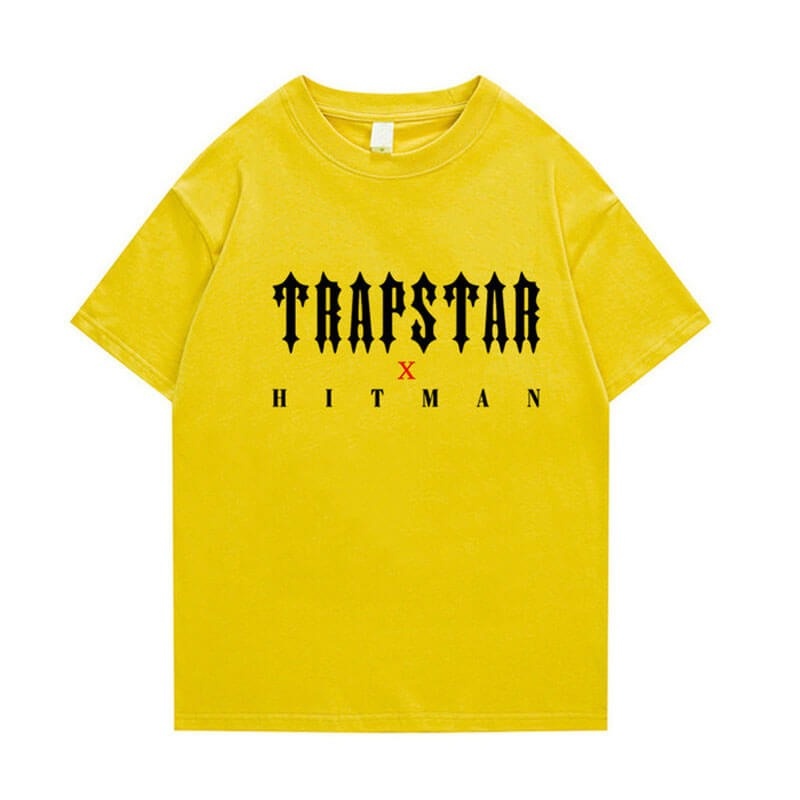 Yellow Men\'s Trapstar X Hitman T Shirts Australia | XC13-337